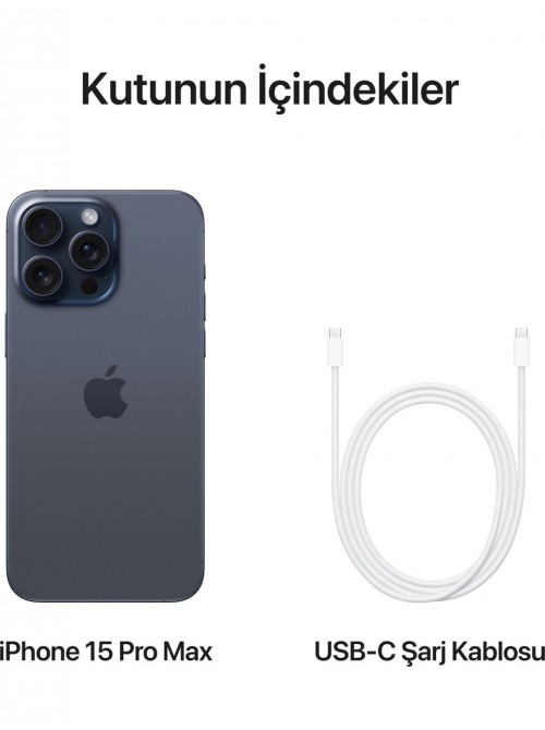 iPhone 15 Pro Max 512 GB Mavi Titanyum